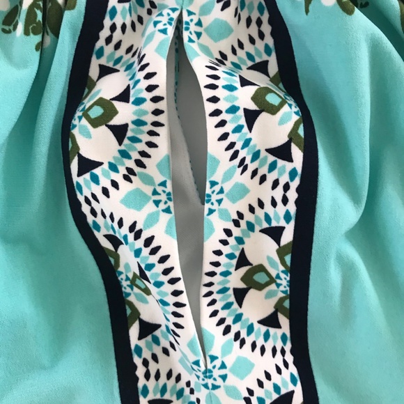 Sundress from Maggie London In Turquoise Print - Picture 7 of 8